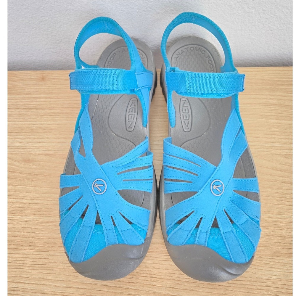 Keen Rose Sandals Womens 9.5 Blue Water Hiking Strappy Comfort